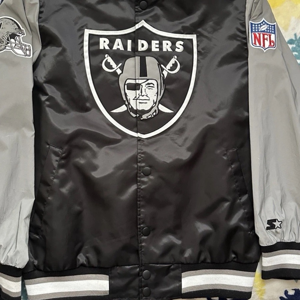 Raiders Black and Gray Jacket